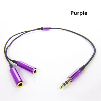 

Audio Extension Cable 3.5mm Male Jack To Two 3.5mm Female Auxiliary Audio Cable 1 To 2 Dual Y Splitter Adapter Earphone Jack