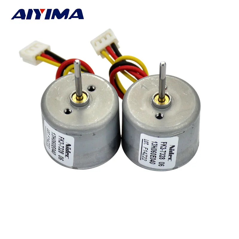 

AIYIMA 2pcs DC Brushless Motor DC12V-24V Long Shaft CCW Built-in Drive Board Reversal Inner Rotor For Hairdressing Equipment