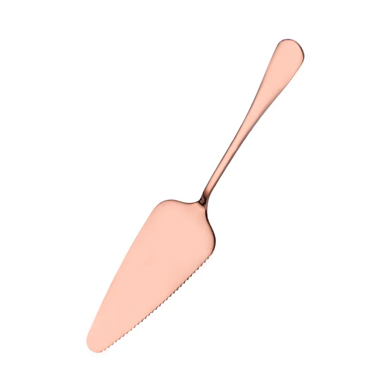 Rose gold Нержавеющая сталь Торт Пицца нож-Лопатка нож для масла и сыра десертные столовые приборы посуда лопатка для торта инструмент для выпечки и лопатки для теста - Цвет: Rose gold