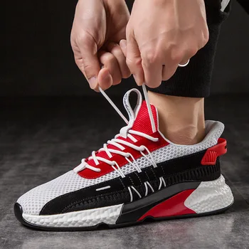 

Casual Men Mesh Chunky Sneakers Designer 700 Footwear 2019 Spring Comfortable Platform cross-tied Sneakers Men Tenis Masculino