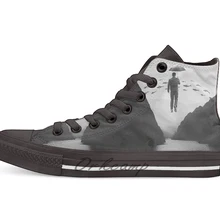 Новинка; Повседневная парусиновая обувь; обувь на заказ; Прямая