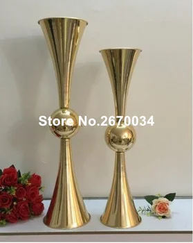 

New Sliver Wedding Table Flower Stand Decoration Centerpieces with mental Strands Marriage Party Walkway Aisle Decor sunmood89