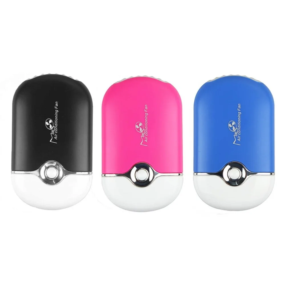 Mini Portable Handheld Desk Air Conditioner 400mAh Lithium Battery Humidification Cooler USB Rechargeable Cooling Fan