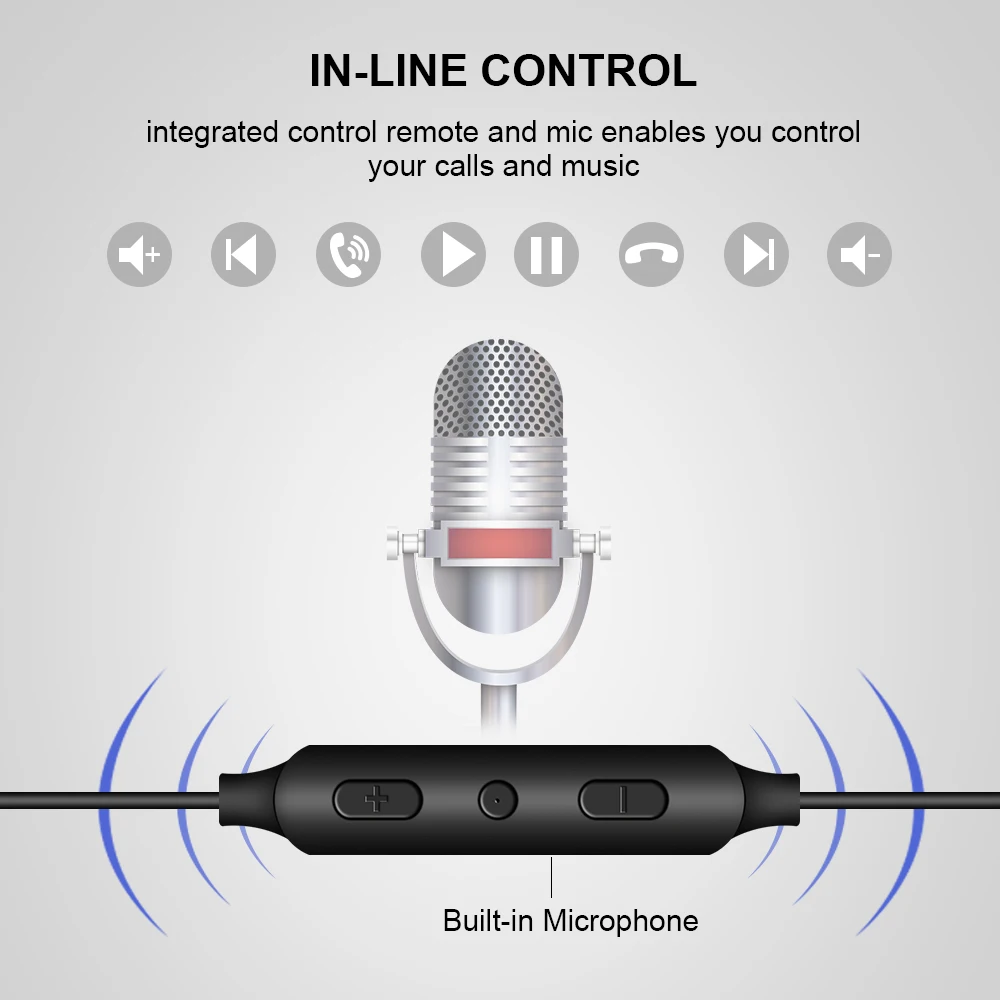 Спортивные Bluetooth наушники ALWUP с активным шумоподавлением беспроводные