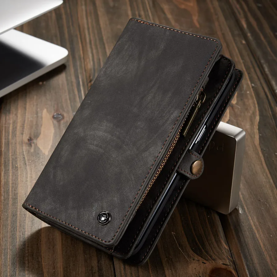 جراب هاتف ل Fundas سامسونج غالاكسي S7 حافة S8 S9 S10 زائد S10E ملاحظة 8 9 حالة متعددة الوظائف محفظة جلد المغناطيس تغطية