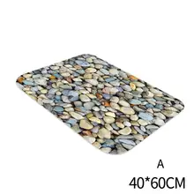 3d имитационный коврик цветной Булыжный принт фланелевый коврик прикроватный Ковер супер мягкий плотный коврик художественное украшение гостиной
