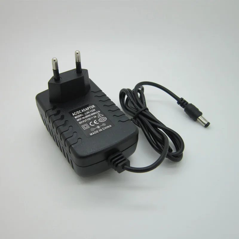 AC 100-240V к DC 12 V 2A 2000 mA блок питания зарядное устройство 12 V вольт для AHD камеры DVR камеры видеонаблюдения EU/US/UK/AU вилка