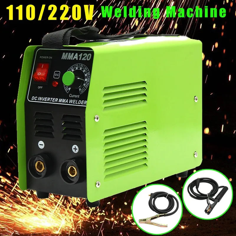 

Forgelo 1Pcs Portable MMA-120 Welding Machine DC Inverter for MMA Welding Tools 110V 220V Arc Welders Electric Welding Equipment