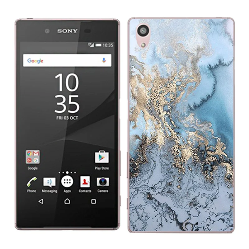 Для sony Xperia Z5 чехол s пейзаж окрашенный задний Мягкий силиконовый чехол для sony Xperia Z5 E6003 E6633 E6653 E6683 чехлы для телефонов