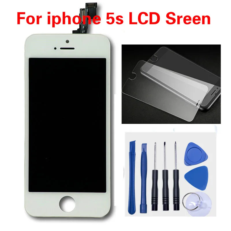 

100% Original Screen LCD For iPhone 5S Screen Replacement Full set Assembly LCD Display Digitizer Touch Screen with Repair Tool