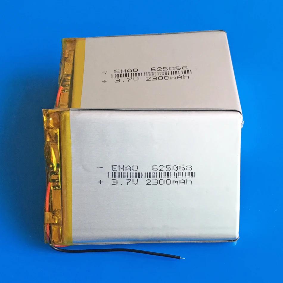 5 шт. 2300 мАч 3 7 В lipo полимерная литиевая аккумуляторная батарея Lion 625068 для MP3 GPS DVD