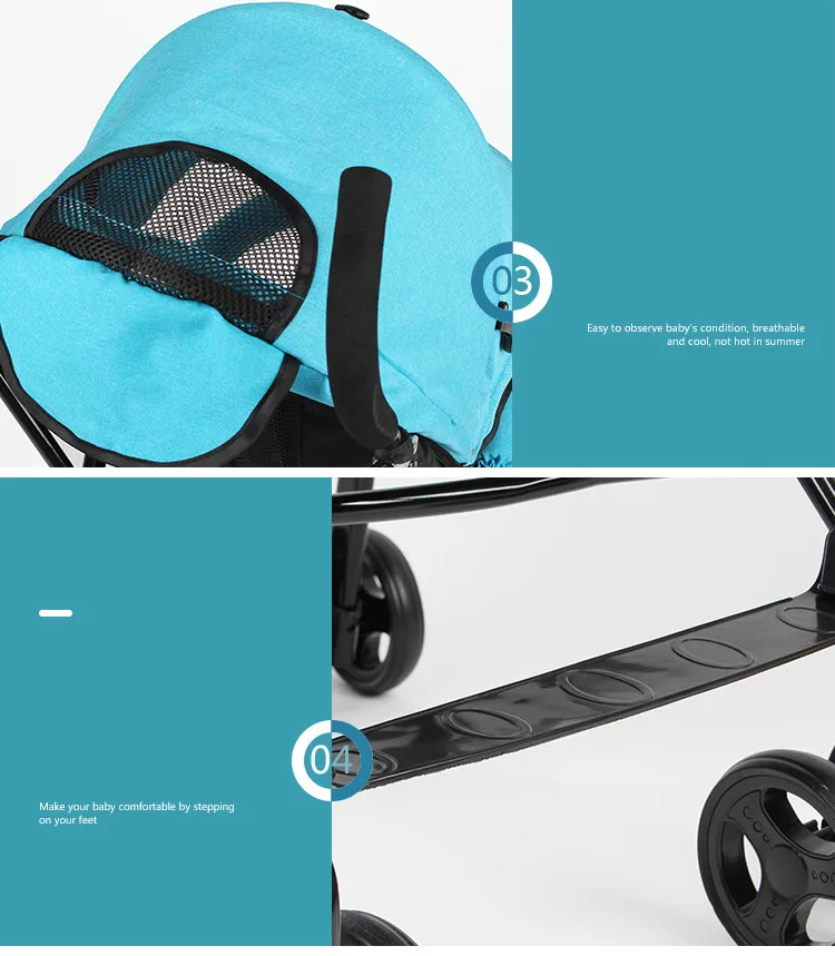 Портативная детская коляска, складная простая детская коляска с зонтиком, летняя детская коляска для детей 1-3 лет