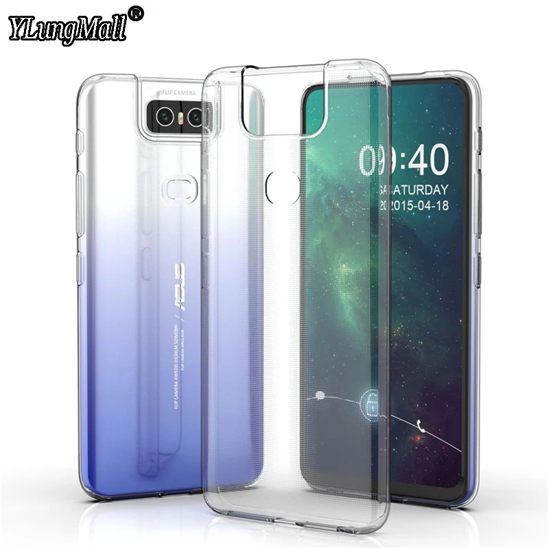 

Soft Transparent Case for ASUS Zenfone 6 ZS630KL 5 Lite 5Z 4 3s Max Pro Plus M1 M2 Live L1 Go Phone Case Silicone TPU Cover