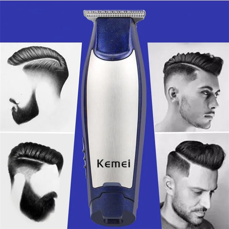 Electric T Blade Hair Line Trimmer Bald Head Clipper Men Hairdressing