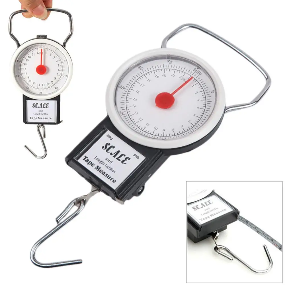 1PC Mini Hand-held Portable Balance Spring Scale Express Balance Hook Scale Kitchen Scale For Household J3