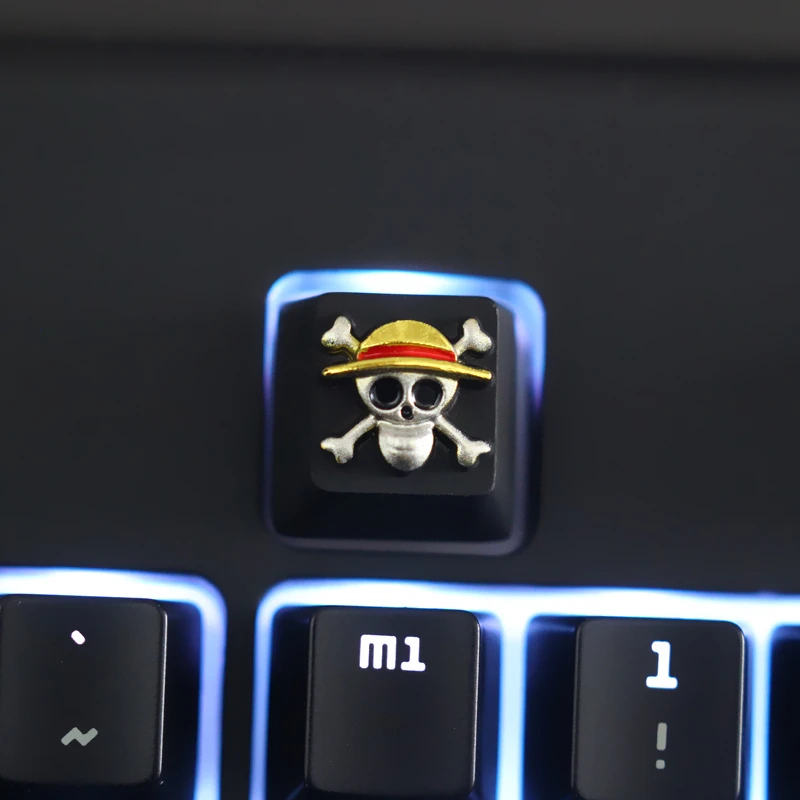  1 pcs Anime ONE PIECE Zinc-aluminum key cap mechanical keyboard keycaps for personalization for mec