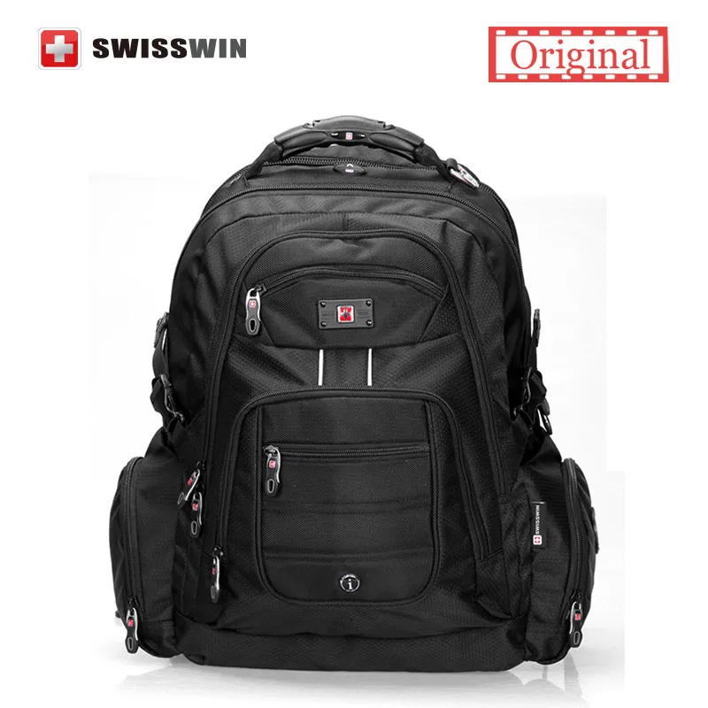 Prix pour Suissewin 17 "ordinateur portable sac d'ordinateur portable pour hommes sac à dos en nylon imperméable à l'eau sac à dos pour voyage d'affaires de grande capacité sac à dos mochilas Prix pour Suissewin 17 "ordinateur portable sac d'ordinateur portable pour hommes sac à dos en nylon imperméable à l'eau sac à dos pour voyage d'affaires de grande capacité sac à dos mochilas