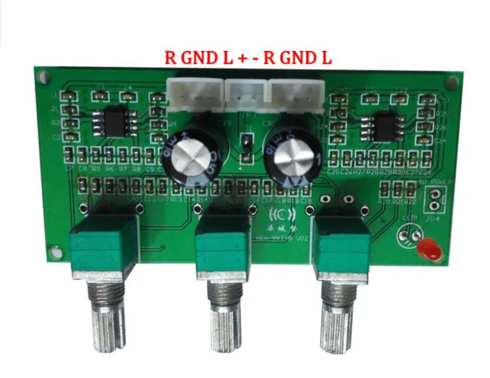 NE5532 HIIF стерео высокие басы Регулировка тона доска для цифрового усилителя активный громкоговоритель регулятор громкости