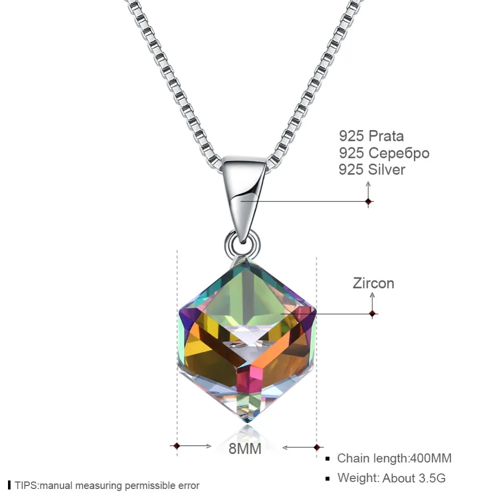 Модные ювелирные изделия Лучшее качество 100% 925 серебро Кристалл от Swarovski