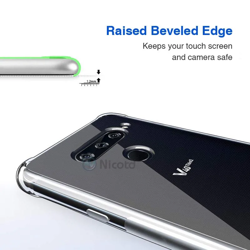 Ultra thin Clear Transparent TPU Silicone Case For LG V50 V40 V30 G8 V35 ThinQ V20 K11 plus Phone back cover for LG G7 Q9 Q6 G6