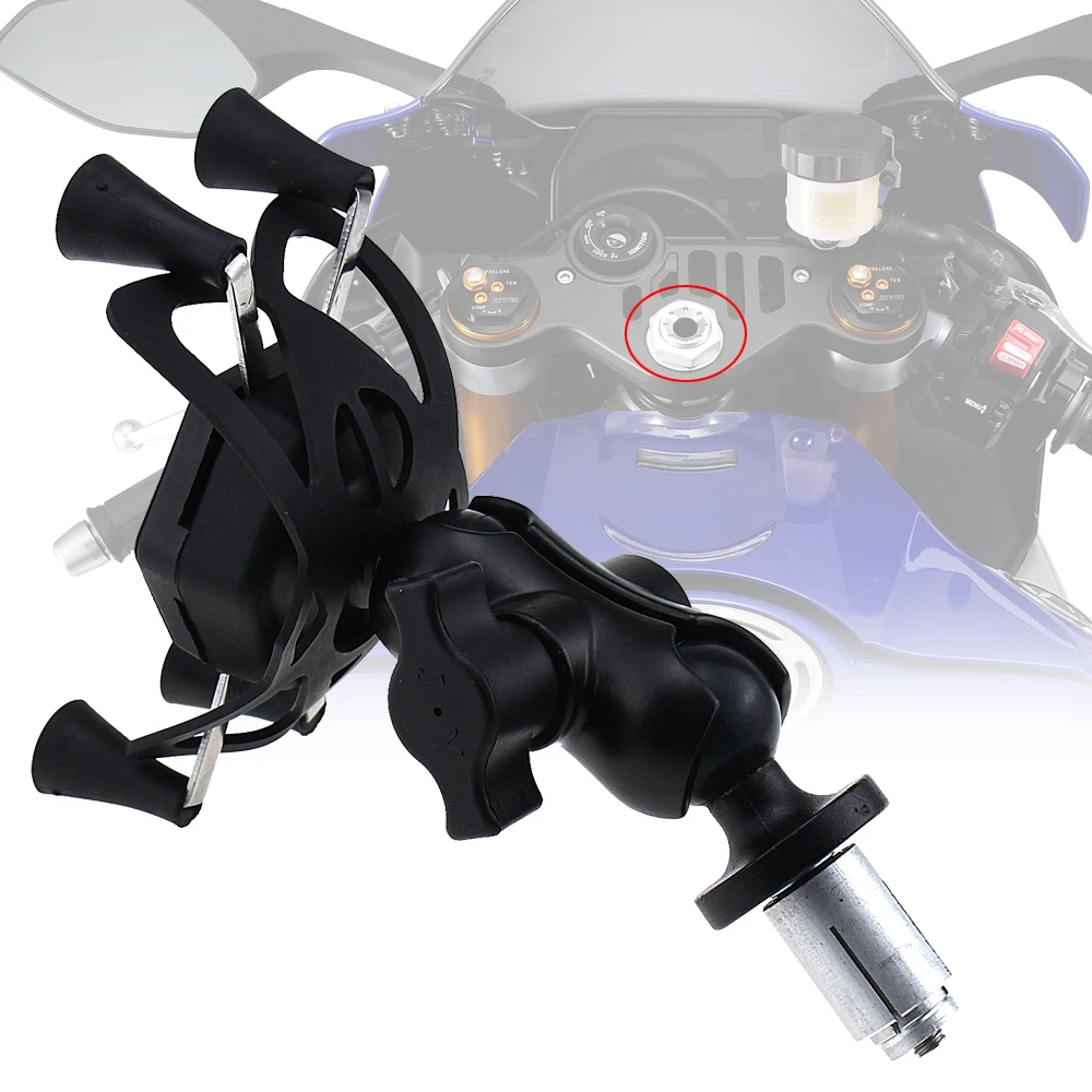 

Phone Holder for KAWASAKI ZR7 ZX600 NINJA ZX-6RR ZX-14R ZZR1400 ZX14R ZX6R Motorcycle GPS Navigation Bracket 16-19mm