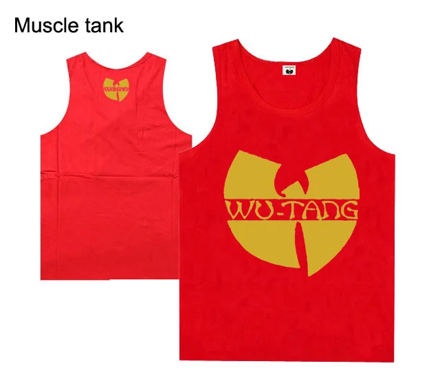 

2019 new style casual hip hop high quality wutang men's muscle tank tops for men and women plus size streetwear style
