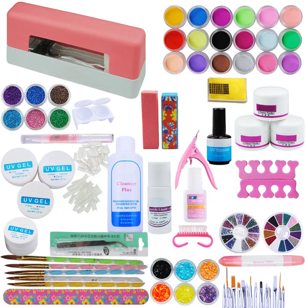 

COSCELIA 9W Lamp For Nail Acrylic Nail Kit Professional Nail Art Kit For Beginner Set For Manicure Nail Art Tool Manicure Set
