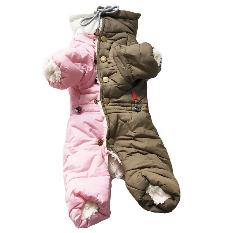 Super Warm Small Dog Clothes Winter Dog Coat Jacket Puppy Outfits Pets Clothing Coat suit for cold weather in russia or Nordic - Цвет: for girl