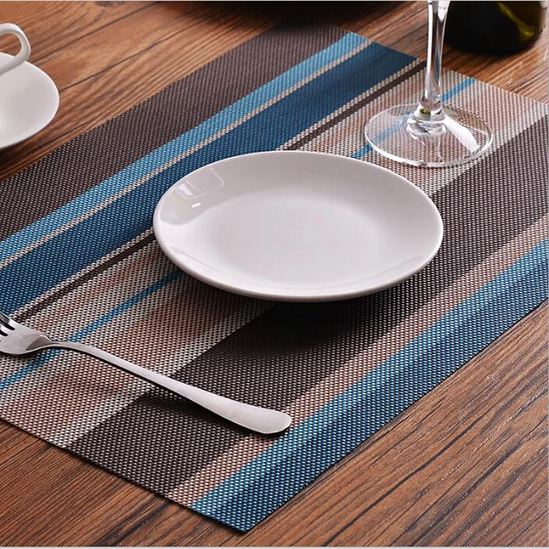 45*30CM PVC Place mat KitchenTable Mat Environmentally Nonslip Plate Bowl Pads Waterproof Cup