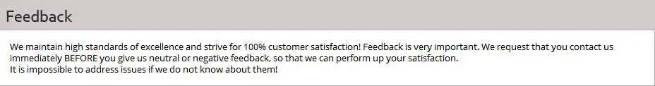 feedback