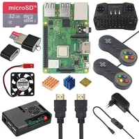 Raspberry Pi 3 Model B+ Game kit+ 32GB SD Card ABS Case + 2.4G Keyboard + 2 Game Controller + Power Adapter + HDMI + Heatsinks