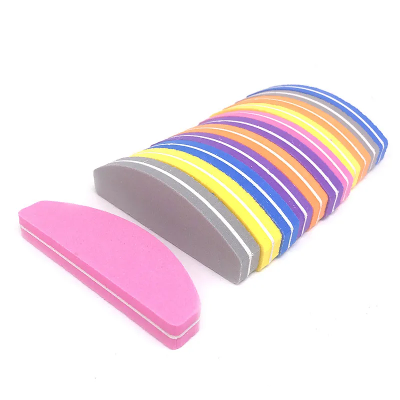 

10Pcs/lot Sanding Sponge Nail Buffers File For UV Gel Colorful Mini Nail Files Buffer Block Polishing Manicure Tools Limas Ongle