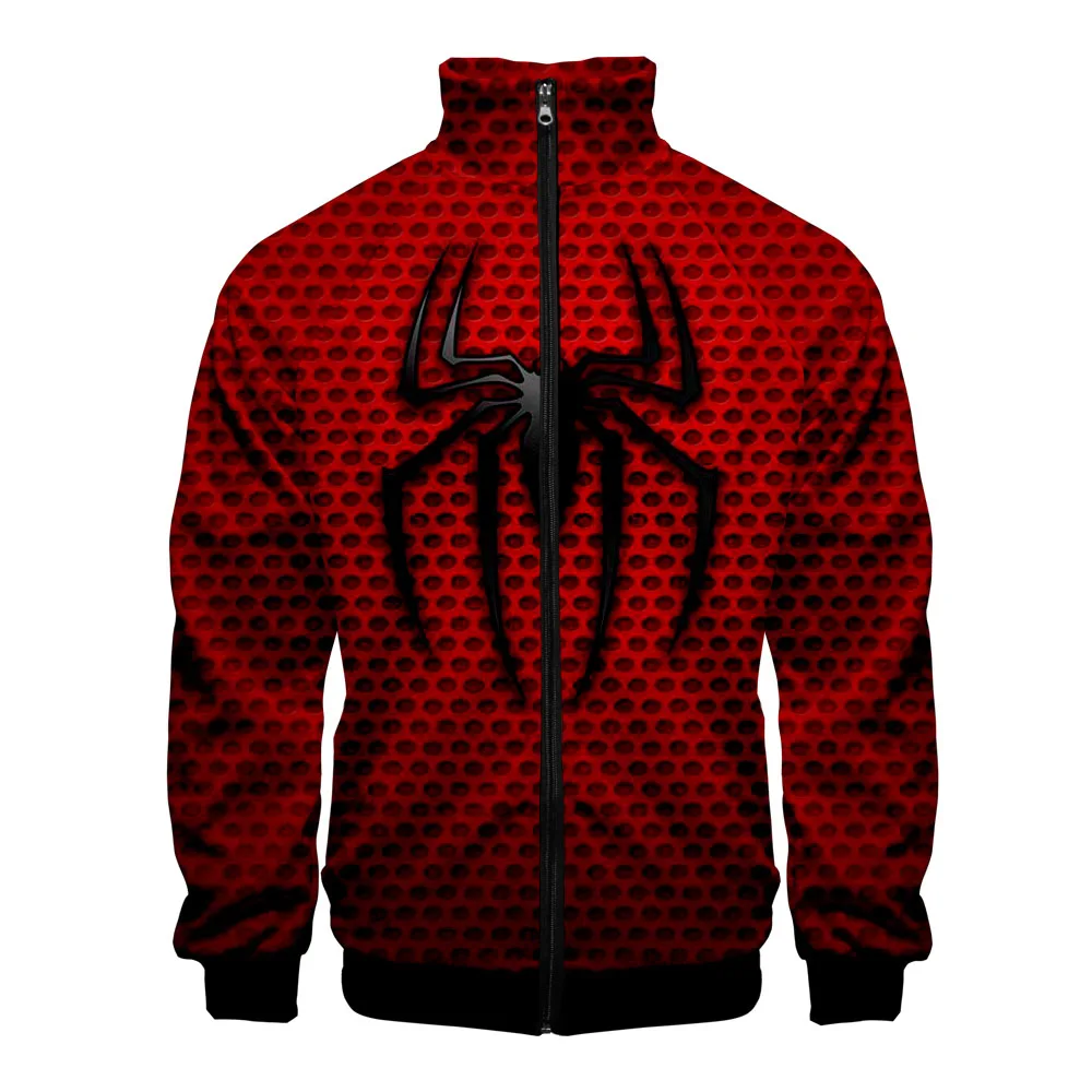 

Spider Man Far From Home 3D Print Stand Collar Zipper Jacket Women/Men Kpop Long Sleeve Jacket 2019 New Arrival Casual Clothes