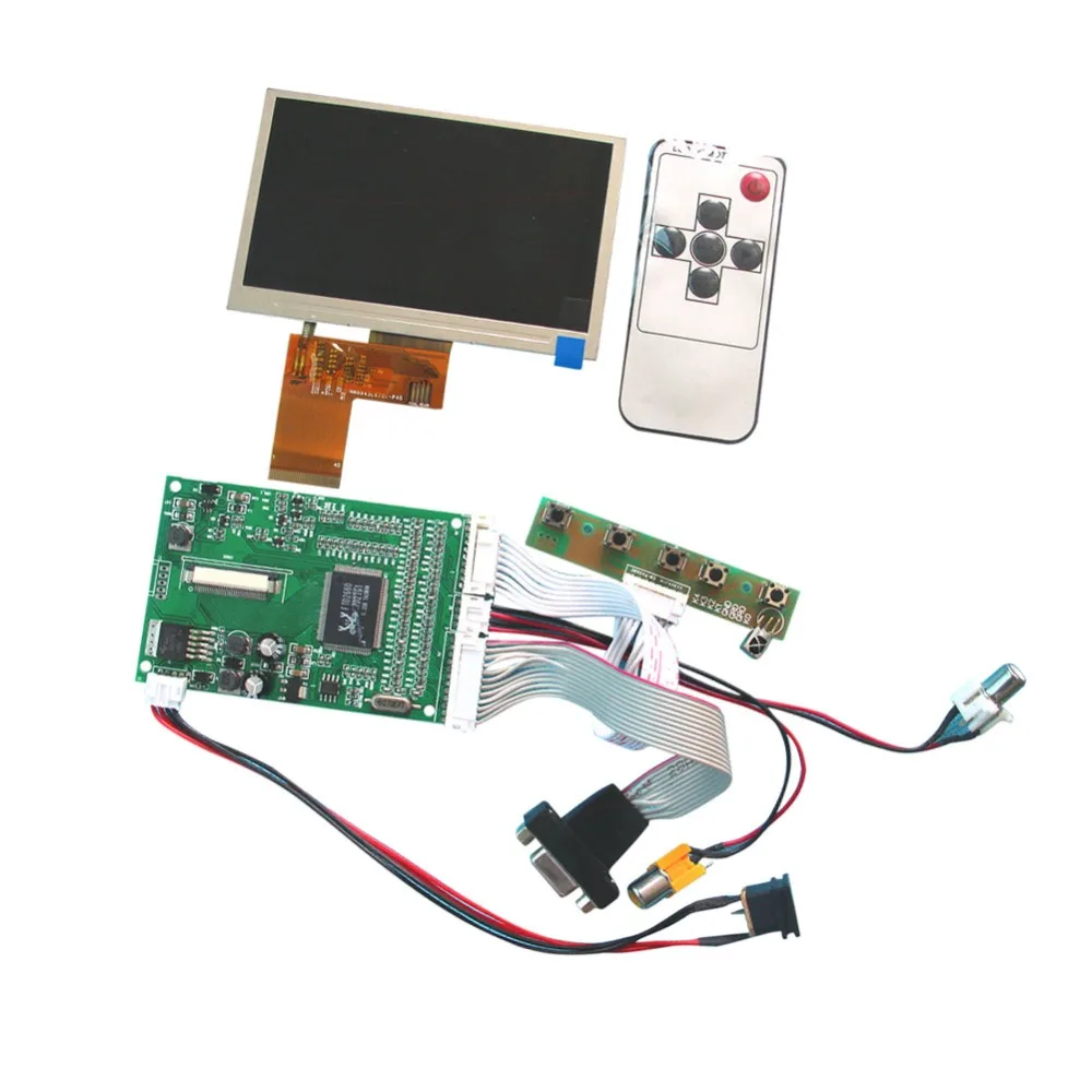 

7 inch for 800*480 40pin TFT Car LCD Display Module,w/VGA,Video AV Board With Touch Panel Free Shipping