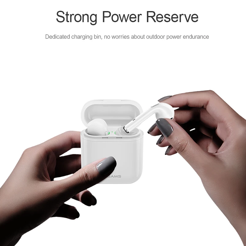  USAMS Drahtlose Bluetooth Kopfhörer für iPhone Xiaomi Huawei i12 TWS Ohrhörer Tragbare Mini Bluetoo