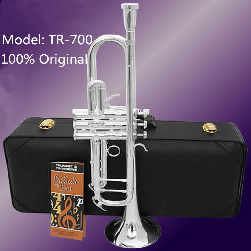American original Trumpet Bach TR 700 gold and silver plated trompete