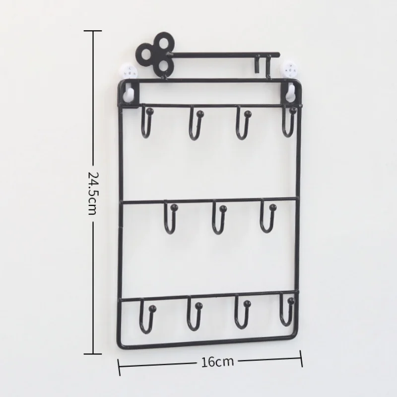 Железные настенные крючки, 11 вешалок, декоративный держатель для ключей, металлическая вешалка для шляп, украшение для дома, органайзер для хранения ключей, настенный держатель - Color: A1