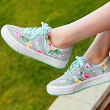 Women casual shoes printed casual shoes women canvas shoes 2016 new arrival fashion