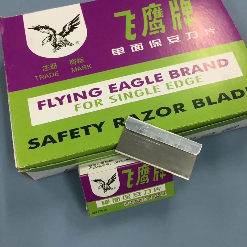 

100PCS/BOX Flying Eagle Brand Safety Razor Blade for OCA Adhesive Sticker Removing Cleaning LCD Repair Tool