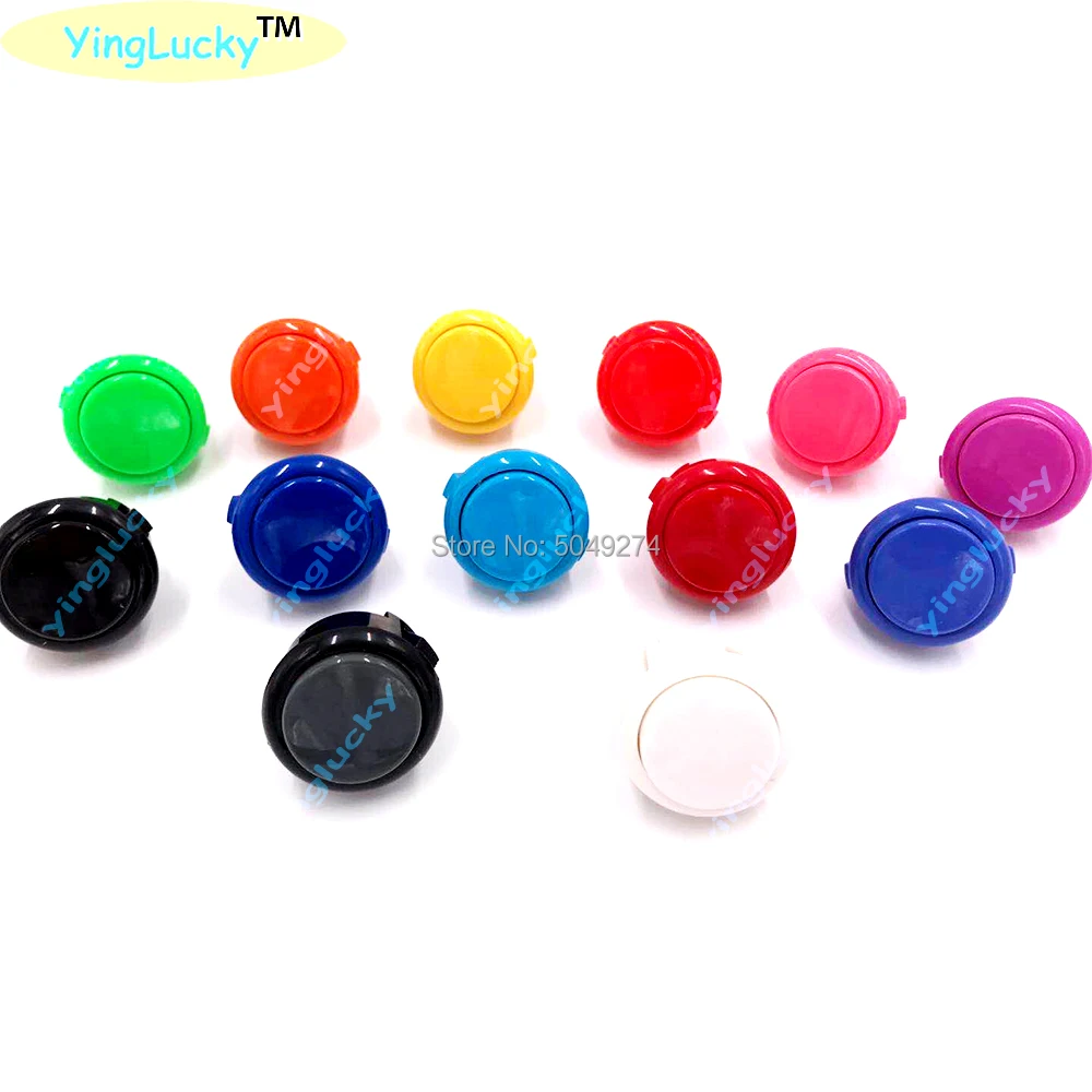 

free shipping 8 PCS Original Sanwa button 30mm & 24mm push button switch OBSF-30 Durable Arcade Button