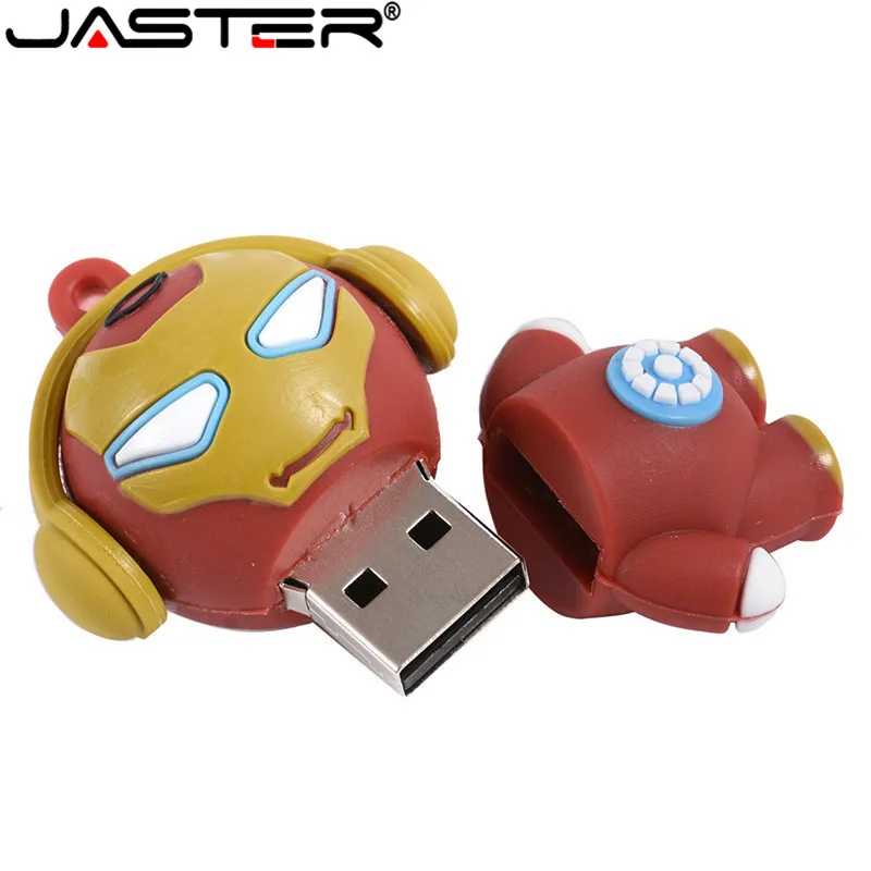 XPAY Новый мультяшный супергерой USB флэш накопитель 4 ГБ 8 16 32 64 Железный человек