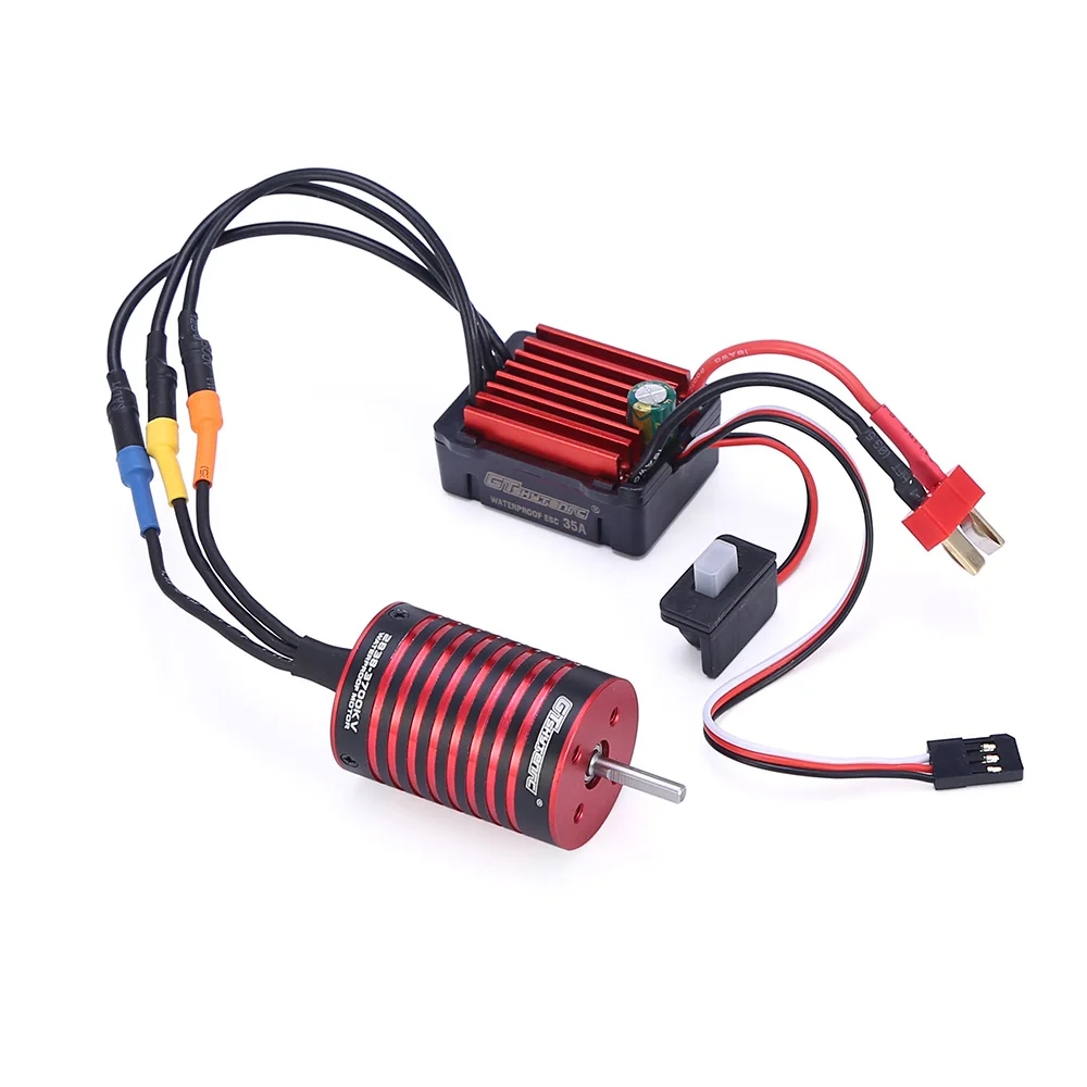 GTSKYTENRC Combo 2838 3700KV 4700KV бесщеточный двигатель с 35A ESC для Traxxas HSP Tamiya Axial 1/16 1/12 RC