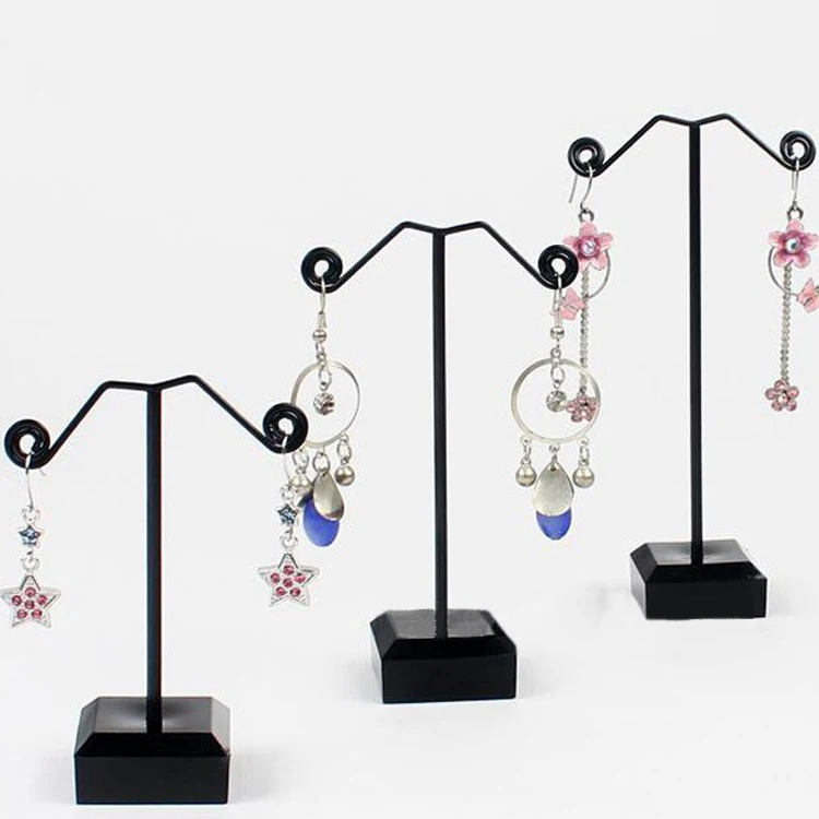 Прозрачная акриловая подставка органайзер для сережек гвоздиков|earrings jewelry display