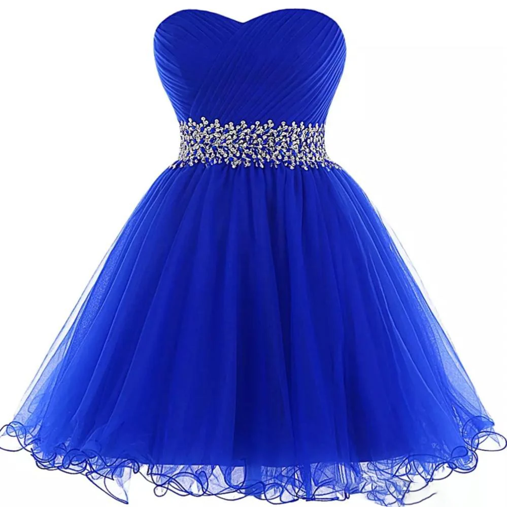 

Red Sexy Halter Homecoming Dresses With Sheer Neckline Beads Exposed Boning Short Party Dress Cheap Tutu Tulle Skirt Formal