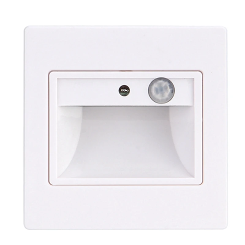 Led smd настенный светильник-бра s светильник ing 85-265 в Встраиваемый светодиодный лестничный светильник, лестничные фонари, теплый/холодный белый с 86 коробкой - Цвет абажура: Sensor White