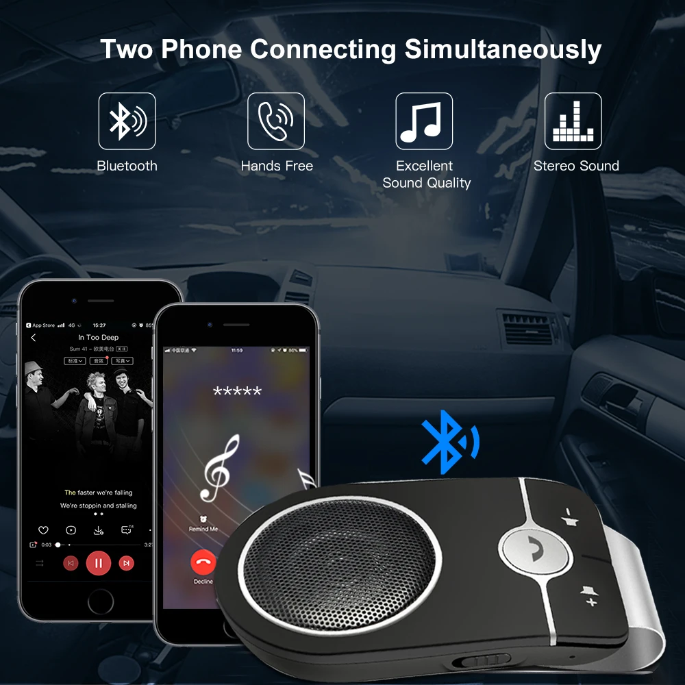E0192-Bluetooth Speakerphone-5