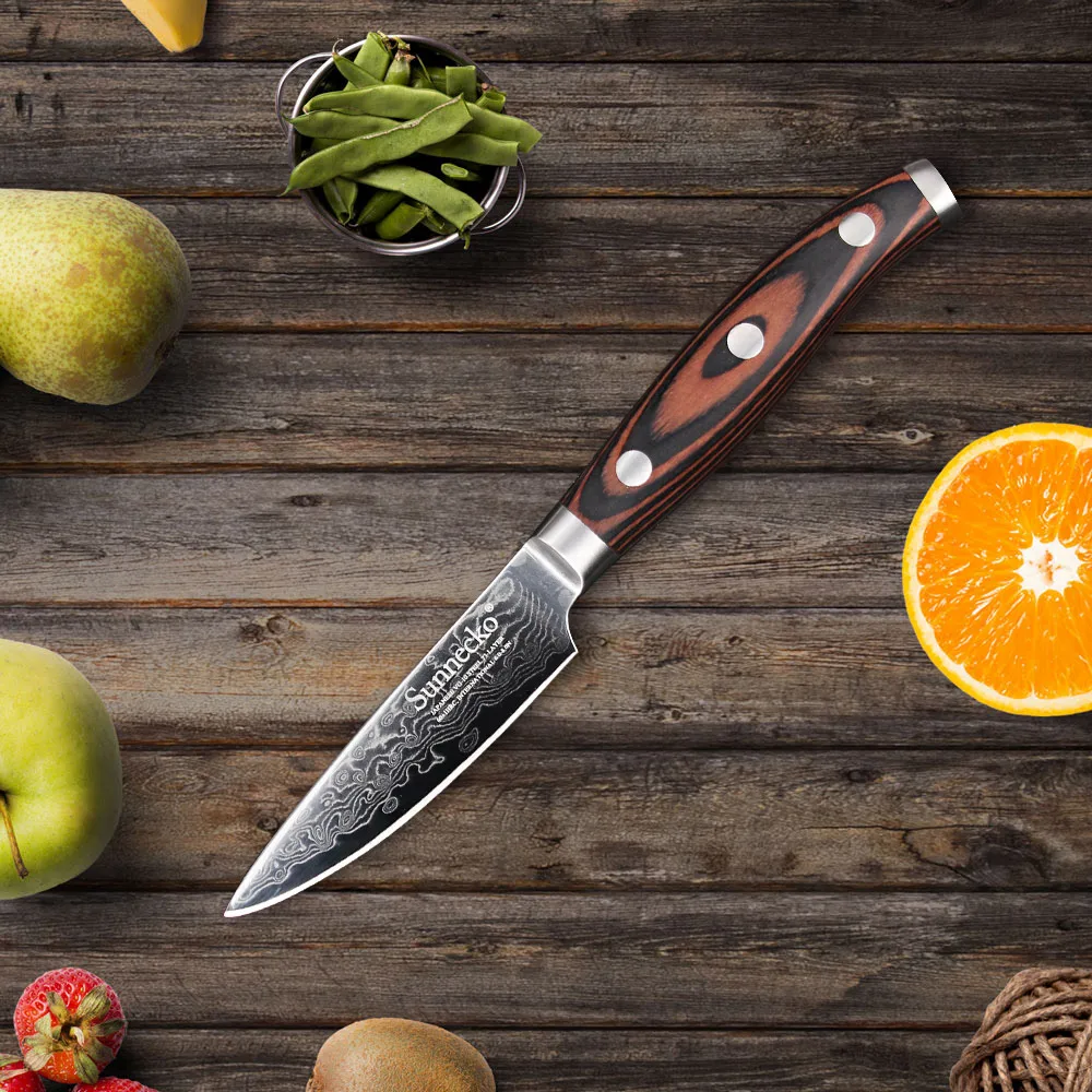 Buy SUNNECKO 3.5" Fruit Paring Knife 73 Layers