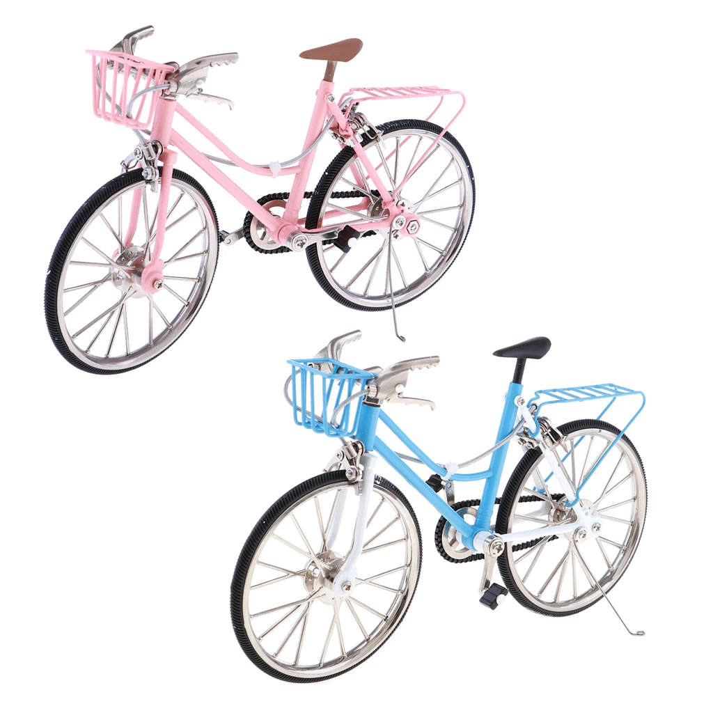 1:10 Scale Dollhouse Miniature Metal Diecast Bike Bicycle Replica Model
