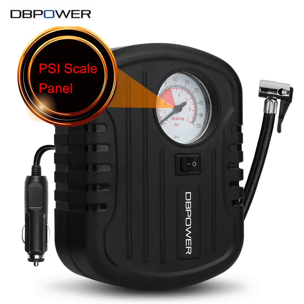 DBPOWER C01 12V DC Portable Electric Auto Air Compressor Tire Inflator