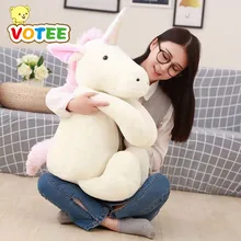 Unicórnio branco Brinquedos de Pelúcia Gigante Stuffed Animal Macio Boneca de Decoração Para Casa Crianças Foto Props